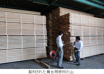 「百年檜」の製材加工
